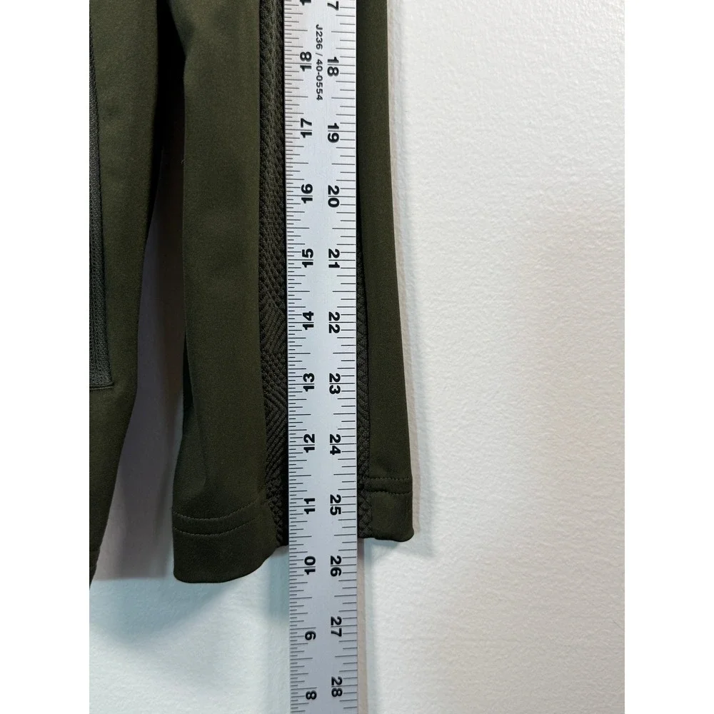 KJUS Pullover Mens M MG25-J01 Delian Half-Zip Olive Green Textured EUC